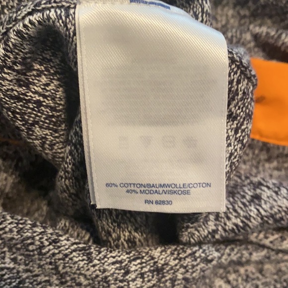 The Outfitters by Land’s End heathered grey sweater with button detail on side - Picture 10 of 11